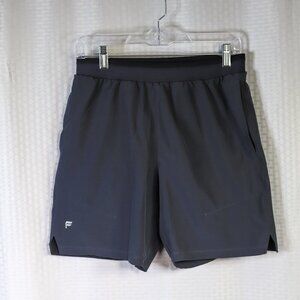 Fabletics blue panty attached stretch running shorts no size tag